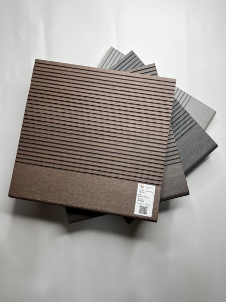 Ступень Экодекинг Некст полнотелая 343х22х3000 Серая