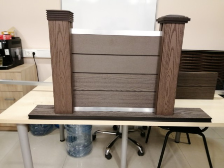 Забор сборный Экодекинг Техно 1000х2000 Шоколад