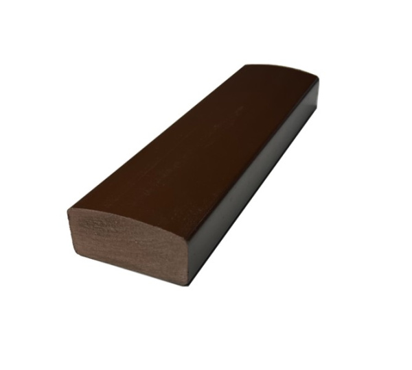 Лавочный брус Экодекинг Некст полнотелый глянцевый 70х35х3000 Шоколад