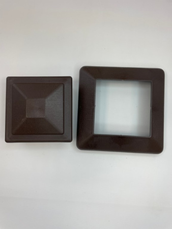 Юбка столба заборного Экодекинг Техно 120х120 Шоколад