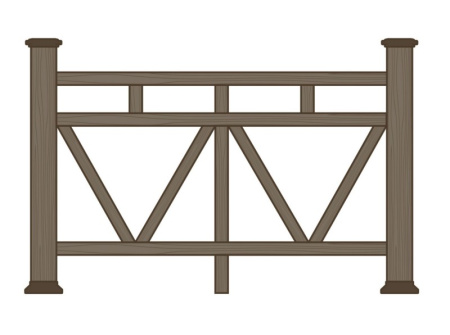 Ограждение из ДПК Экодекинг Вектор