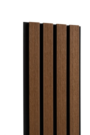 Фасадная реечная панель Экодекинг Скай коэкструзия 200х20х3000 Тик