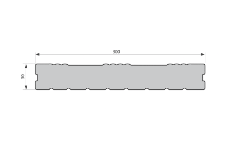 Заборная доска Экодекинг Некст 300х30х3000 Шоколад