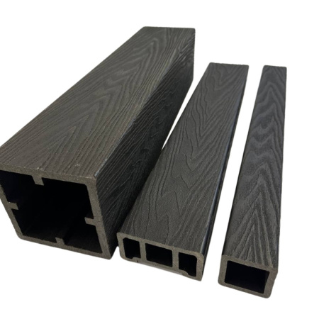 Столб для ограждений Экодекинг Техно 3D 120x120х3000 Венге