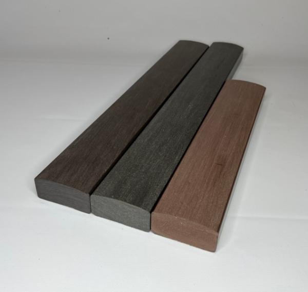 Лавочный брус Экодекинг Некст полнотелый брашированный 70х35х3000 Шоколад