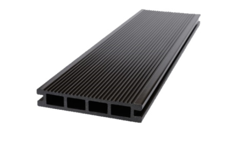 Террасная доска Экодекинг Титан 140х25x3000 Антрацит