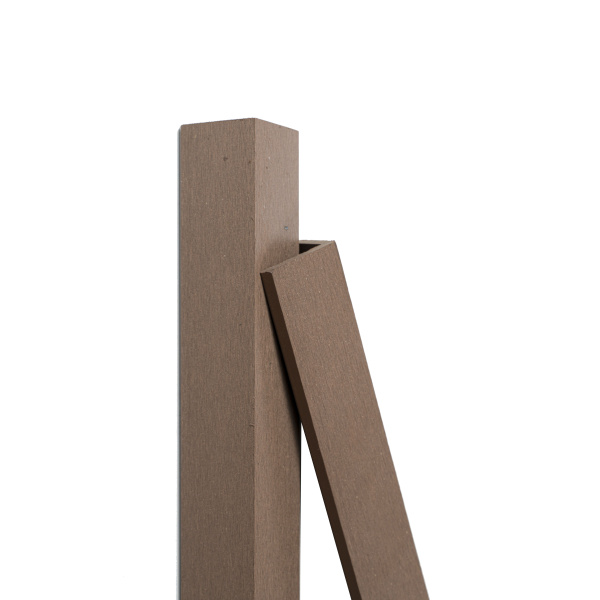 Уголок торцевой Экодекинг Базик 45х45 Шоколад